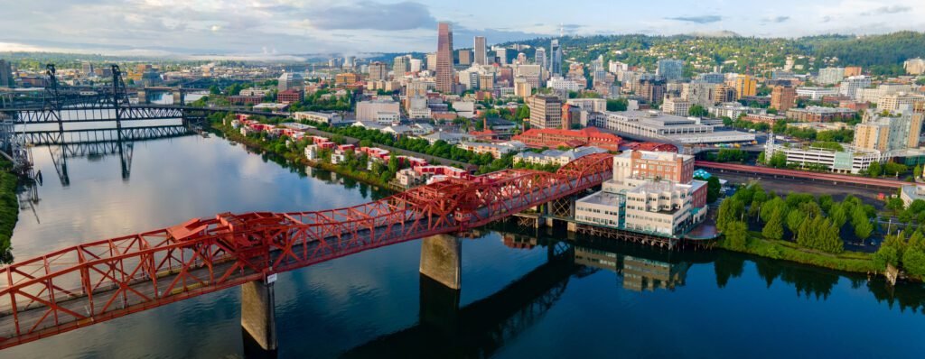 Willamette River and Downtown Portland